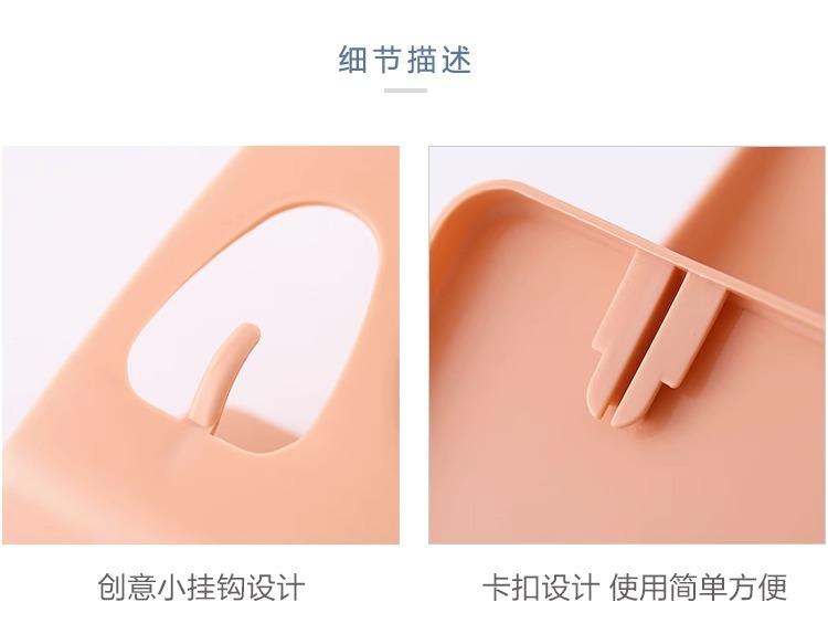 简约锅盖架收纳架厨房多功能壁挂菜板架 免钉免打孔带挂钩厨房架详情13