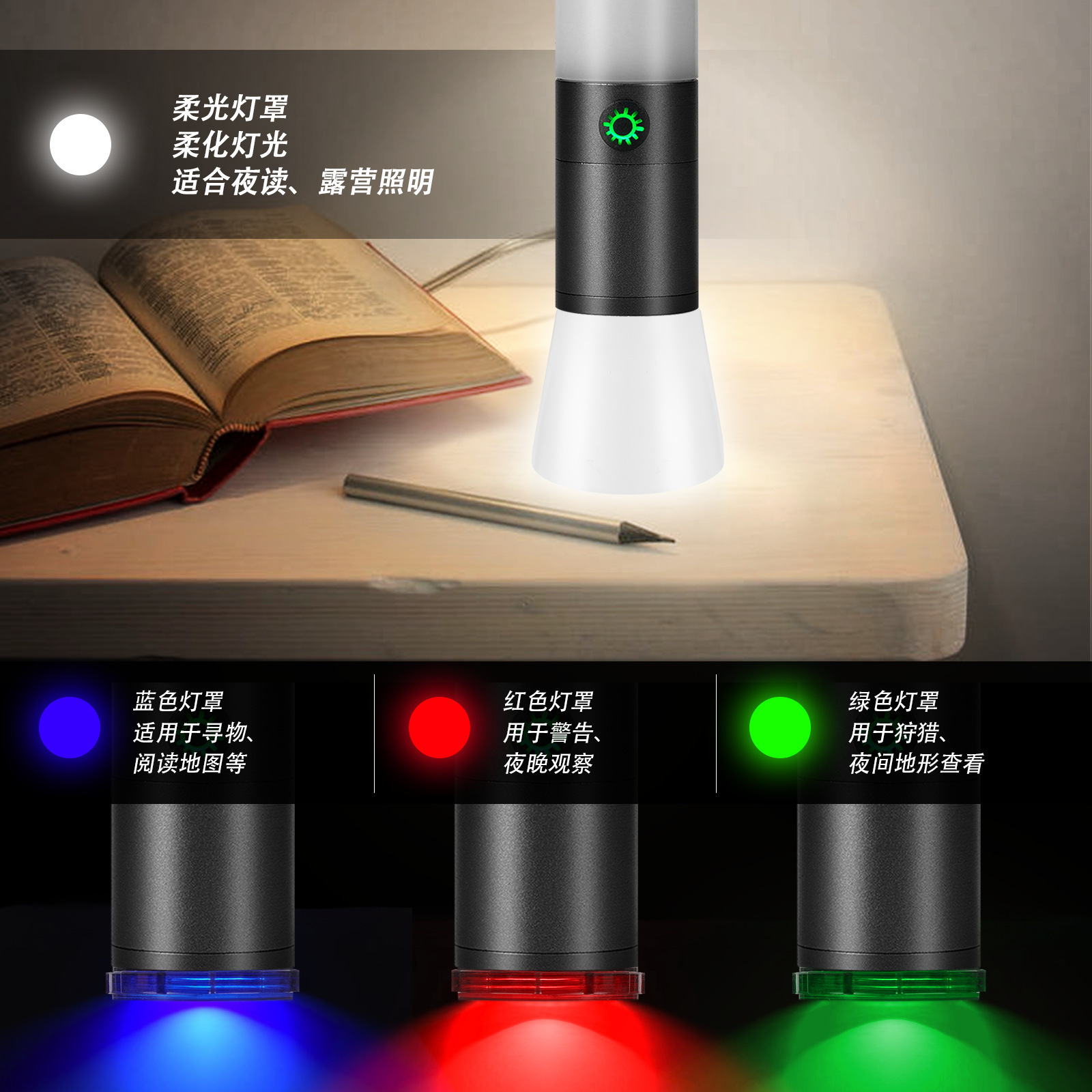 Многофункциональная горелка H20 lightning lightning COB с боковой лампой lightning cob pic 11