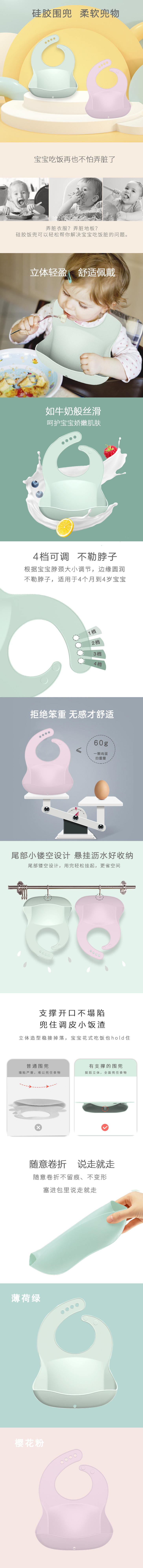 Infant and toddler bibs, silicone saliva pouches, anti-dirt baby bibs, easy-to-clean silicone rice pouches, saliva wipes in stock wholesale pic 1