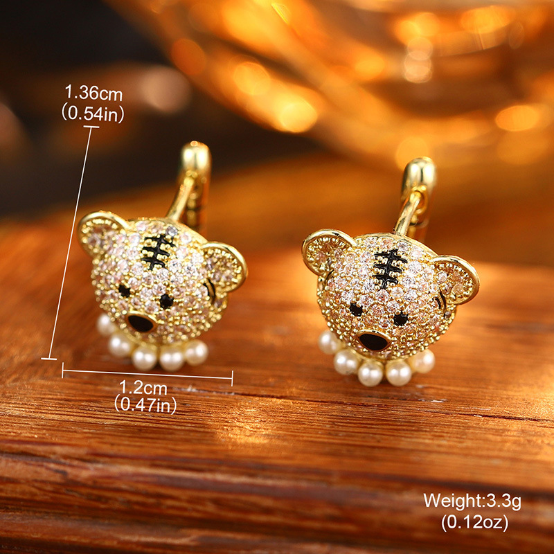 S925银针天然珍珠锆石耳钉花朵流苏多层耳环高级耳饰批发抖音爆款详情43