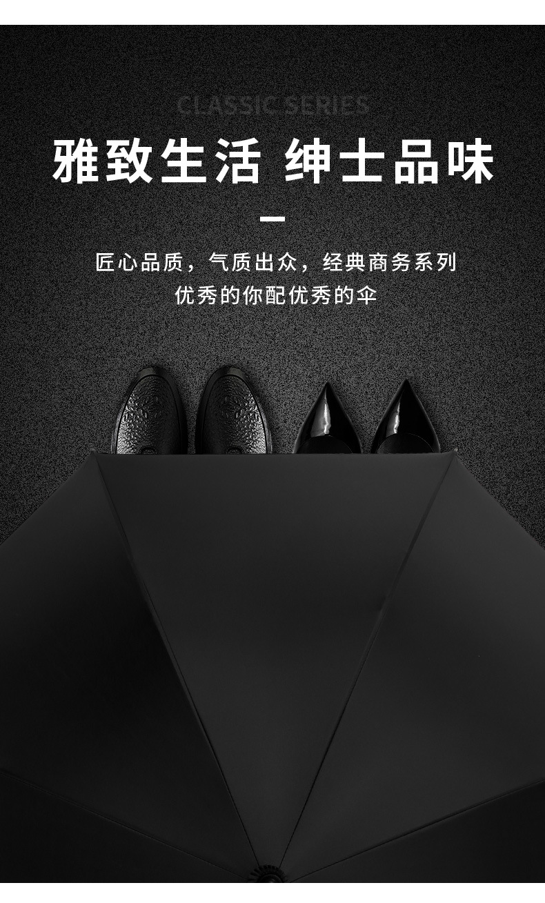 长柄雨伞全自动加固大号商务礼品广告伞批发直杆高尔夫伞定制LOGO详情4