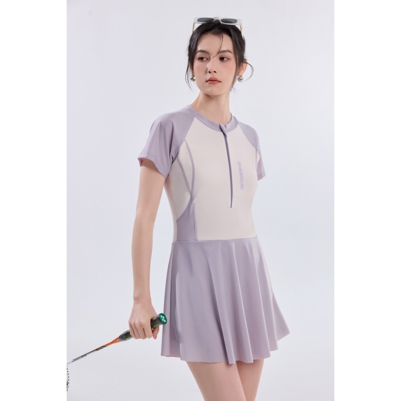 游泳衣女裙式连体保守2026新款温泉游泳馆度假学生遮肚显瘦泳装详情17