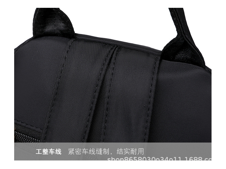 新款高档袋鼠牛津布双肩包女旅行外出中年妈咪双肩背绣线多用背包详情28