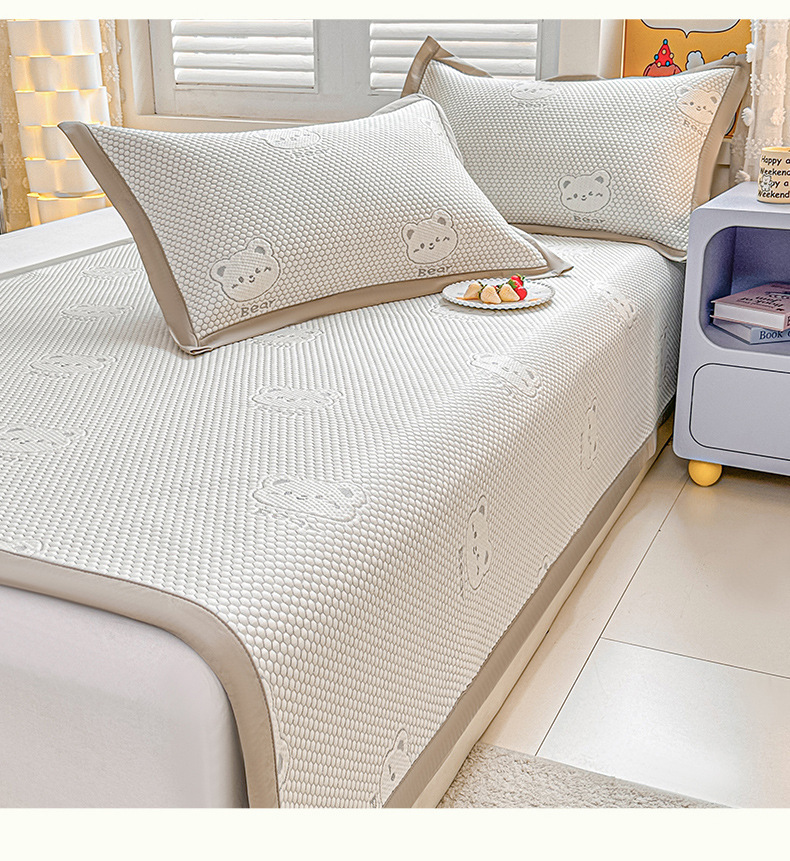 冰丝床单单件夏天凉感冰豆豆凉席a类母婴级单人2025新款空调席子详情5