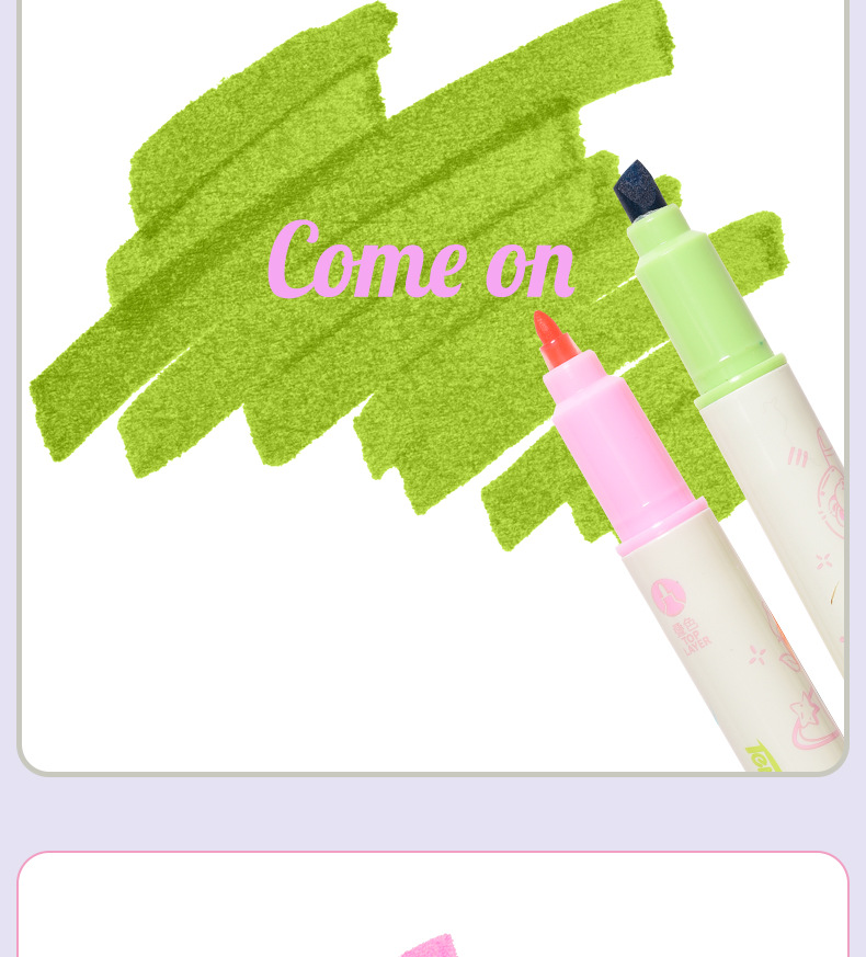 Tianfeng 239A multi-color double-headed highlighter pen, key point marking pen, note-taking and journal-making pen, multi-color highlighter pen pic 17