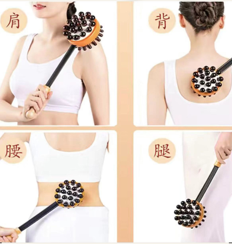 长款实木按摩捶中医经络拍打捶家用健康养生按摩神器跨境热销现货详情2