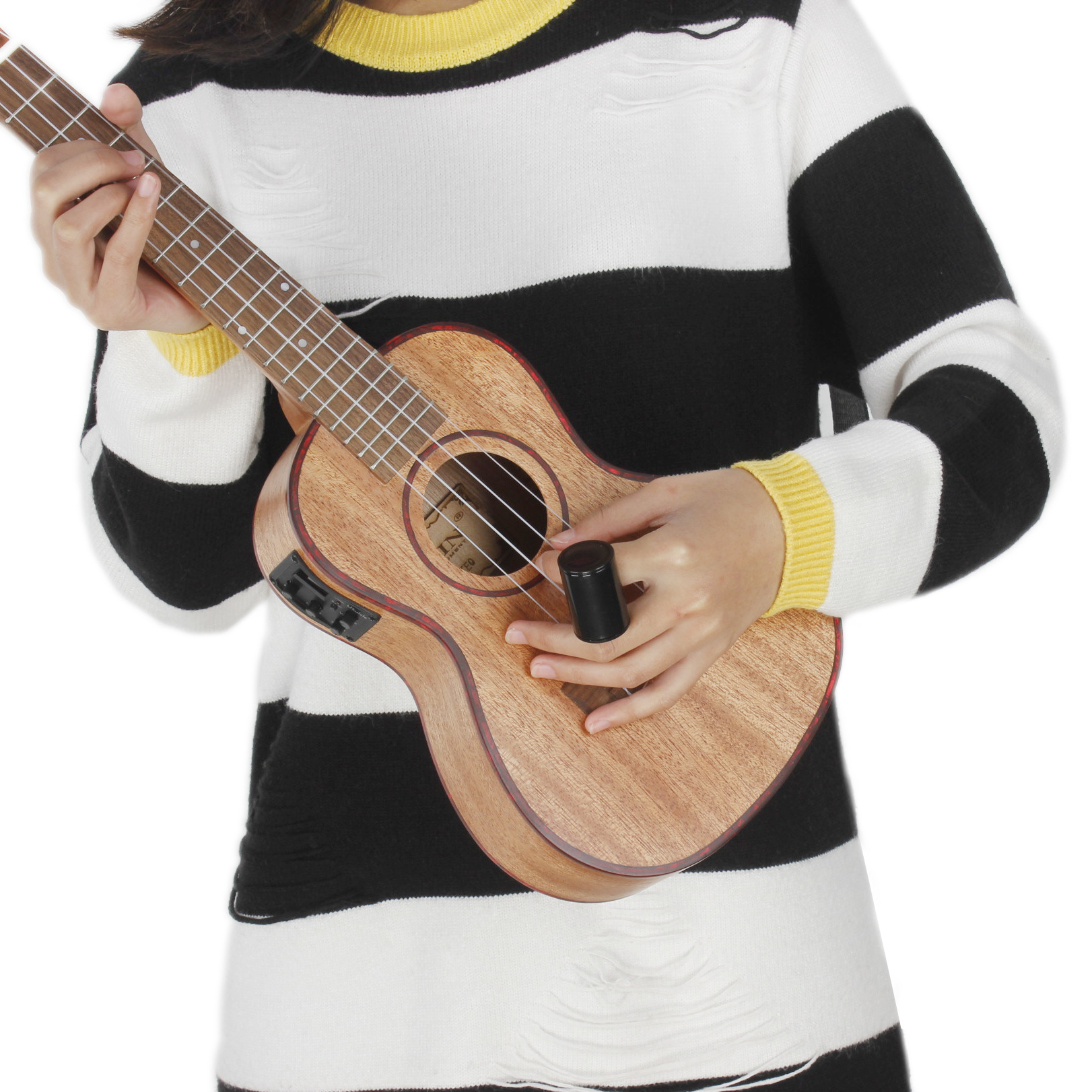 Ukulele case, strings, tuner, strap, cleaning cloth, tuner, guitar stand, door handle, gloves, AV32 Saxophone storage, multi-functional set pic 7