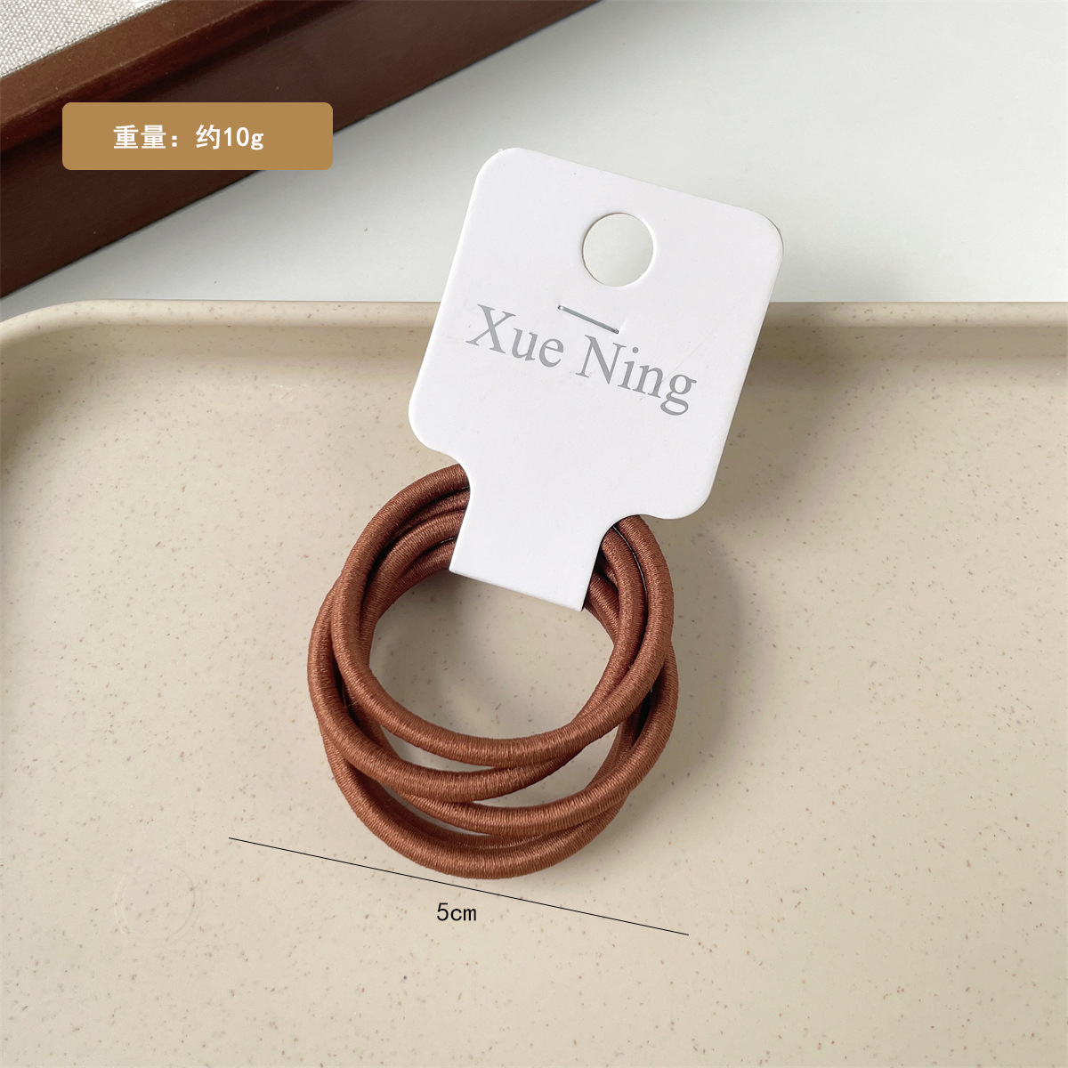 5 basic high-elasticity hair ties, simple Maillard hair bands, high ponytail hair ties, rubber bands, hair ties and headwear pic 9