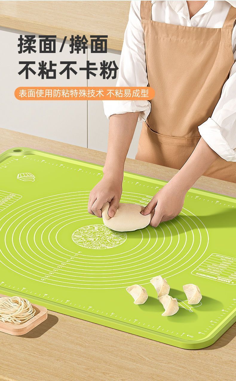 家用硅胶揉面垫大号和面不粘面板垫子加厚包饺子面垫案板擀面详情9