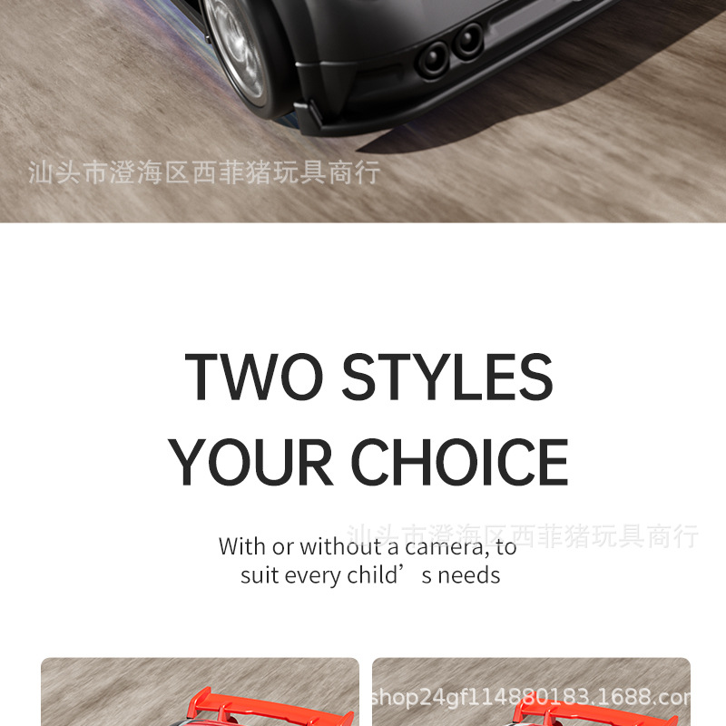 Cross-border remote control MINI car camera and photo cartoon Q-version mini screen control racing drifting C6 remote control car toy pic 39
