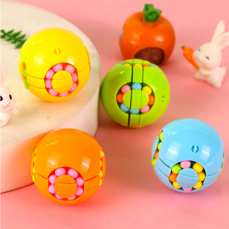 跨境指尖旋转圆形汉堡魔豆魔方玩具思维开发亲子益智玩具批发详情5