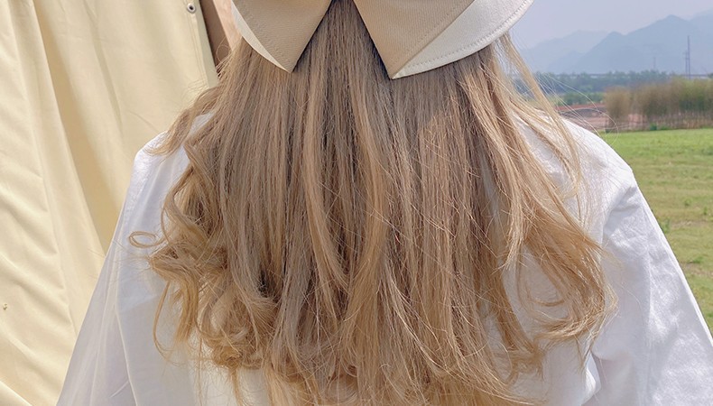 帽子女韩版夏季日系潮流蝴蝶结ins风百搭防晒遮阳防紫外线渔夫帽详情8