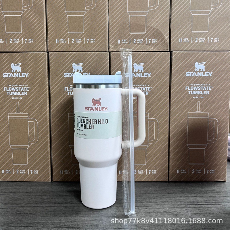 跨境亚马逊时尚吸管杯304不锈钢保温杯大容量带手柄便捷车载水杯详情9