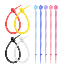 Colorful silicone rubber rope, multi-purpose cable tie, anti-slip and durable, binding material, binding wire, fixed binding wire pic 12