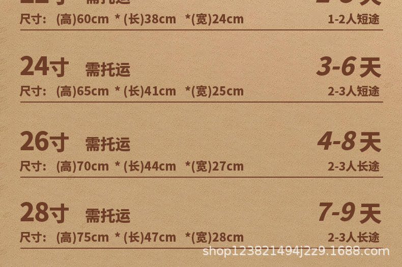 多功能行李箱2025拉杆箱登机箱密码箱男款女款万向轮旅行箱皮箱详情6