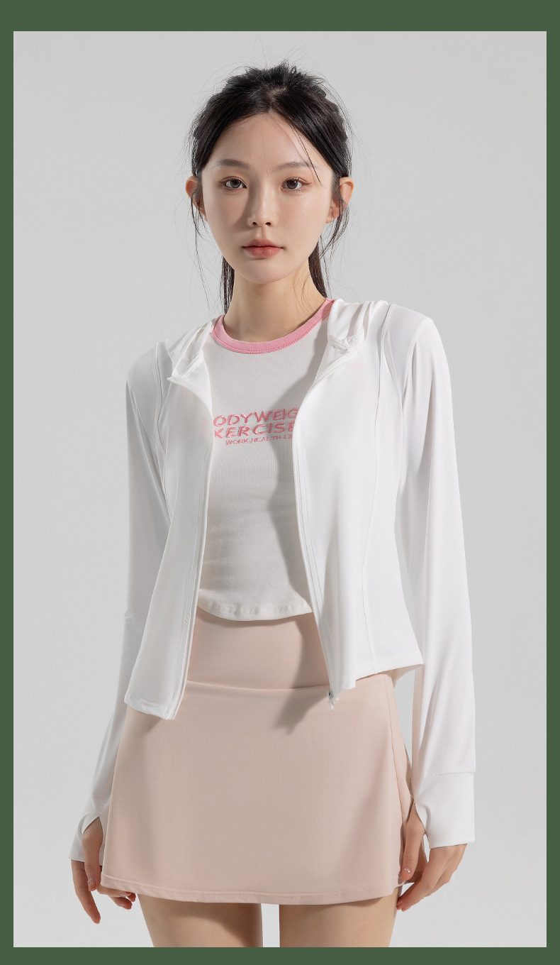 Comfortable, tight, breathable and fashionable sun-protective clothing for women, summer light, quick-drying sun-protective clothing, ice silk UV protection for women pic 31