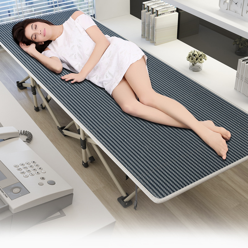 Chuntai folding bed for midday rest, office nap, outdoor Oxford cloth, Army simple and portable single folding bed for companionship pic 4