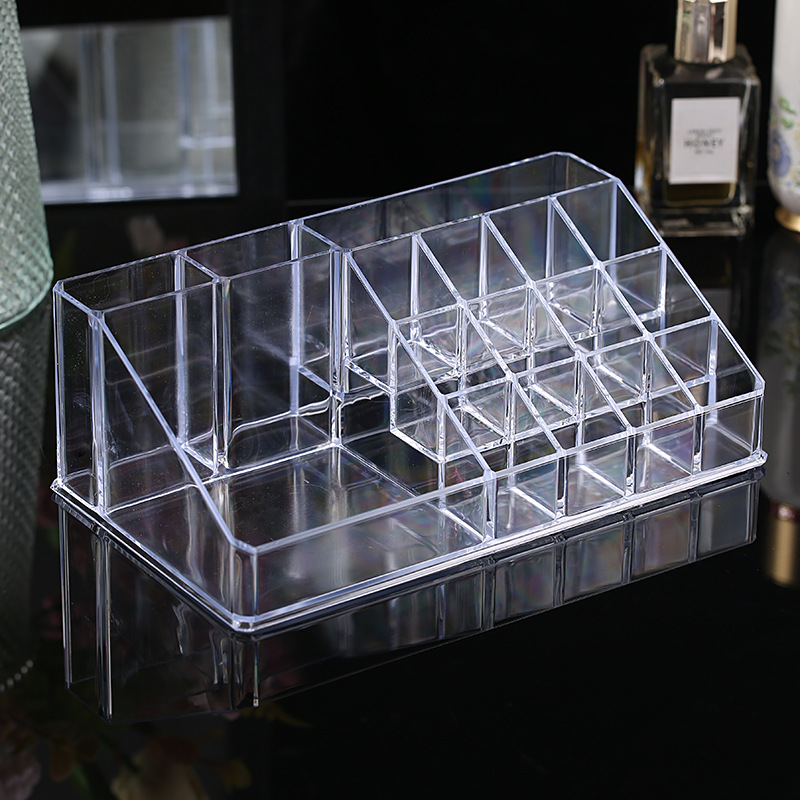 16-compartment multi-functional lipstick stand, desktop dressing table, large-capacity brush makeup rack, storage box, direct supply from the manufacturer pic 6