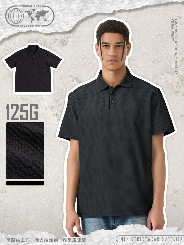 Light and thin breathable texture POLO shirt pic 1