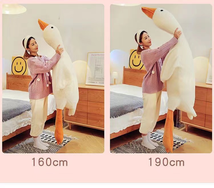 Wholesale of plush toys, popular white goose throw pillows, plush toys, dolls, gifts and cute pets pic 3