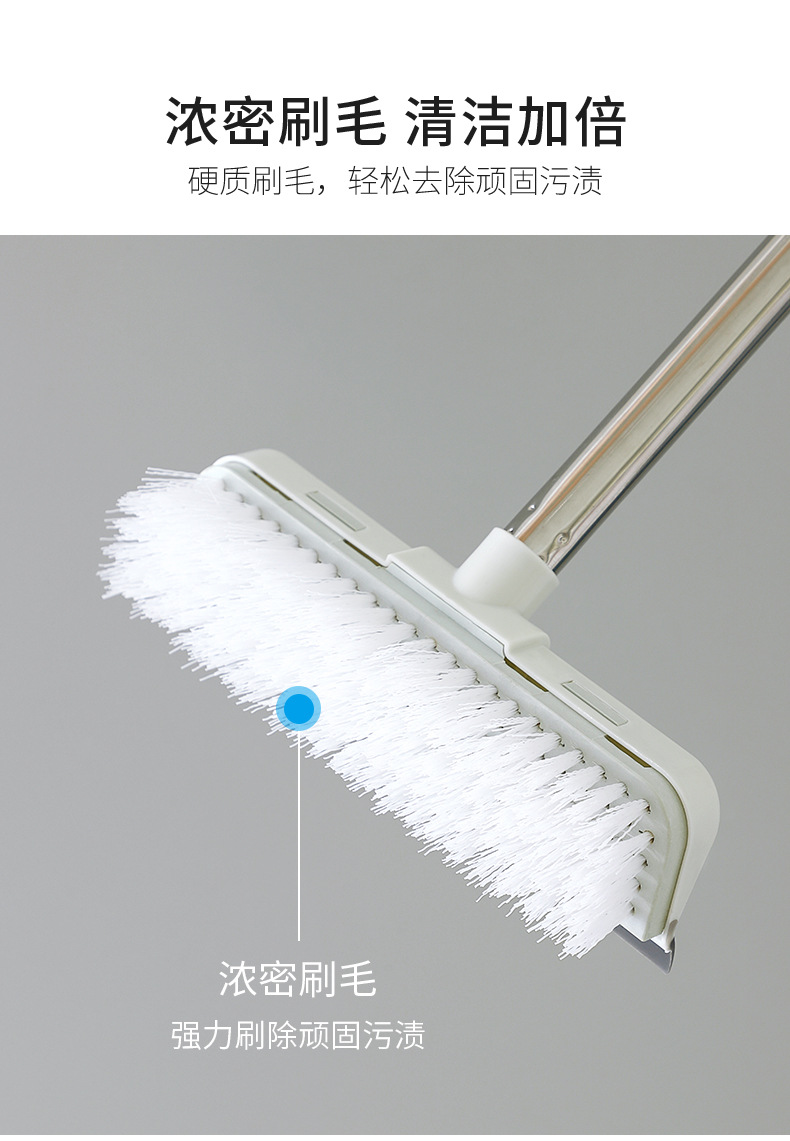 Hard-bristled brush, bathroom floor brush, long-handled bathroom cleaning brush, floor gap brush, toilet cleaning wonder, floor scrubber pic 9