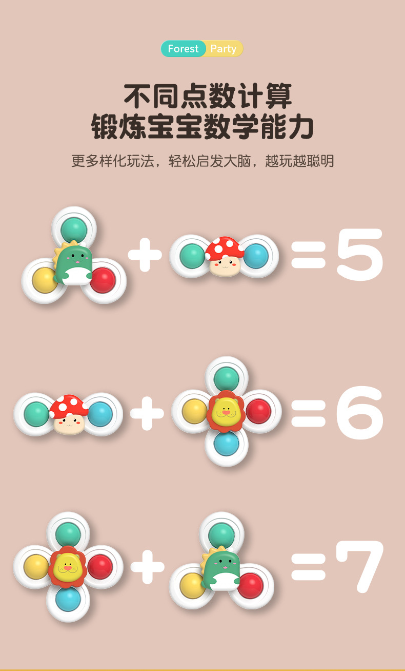 婴儿餐桌吸盘转转乐宝宝0一1岁益智早教餐椅玩具六6-12个月9以上8详情10