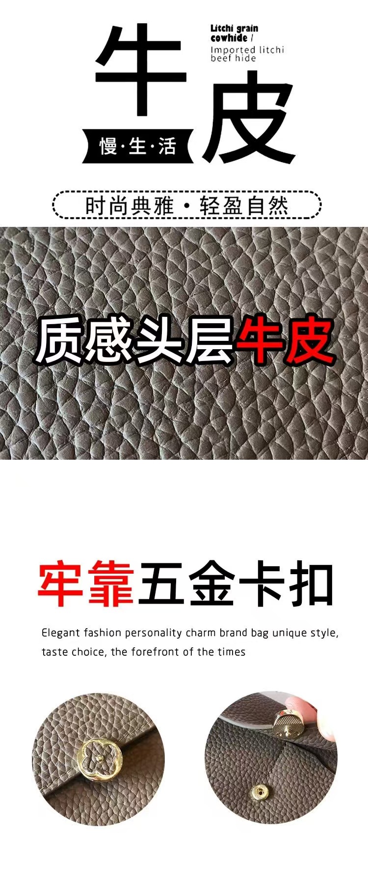 女士钱包2024新款全皮长款钱夹跨境头层牛皮女长夹真皮手拿包手包详情4