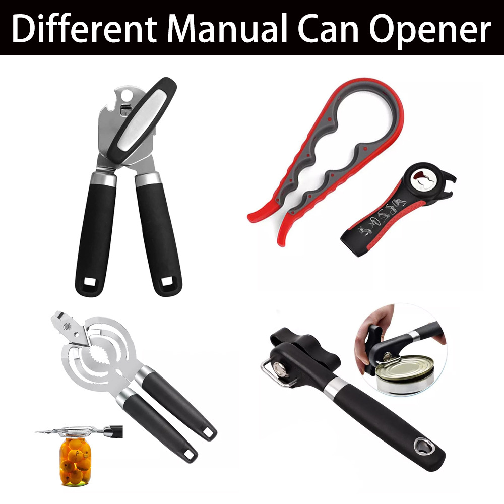 Cross-border powerful multi-functional bottle opener, kitchen small tool, manual three-in-one beer stainless steel can opener pic 6