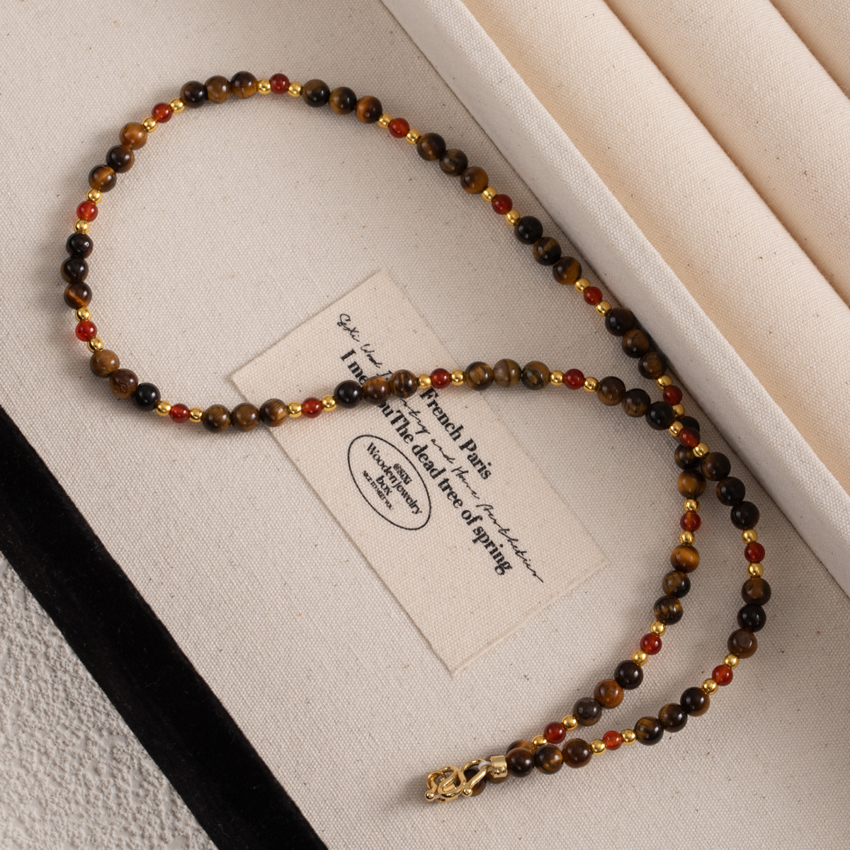 High-end colored beaded necklace for women, light luxury and niche spring and summer dopamine freshwater pearl collarbone chain necklace wholesale pic 36