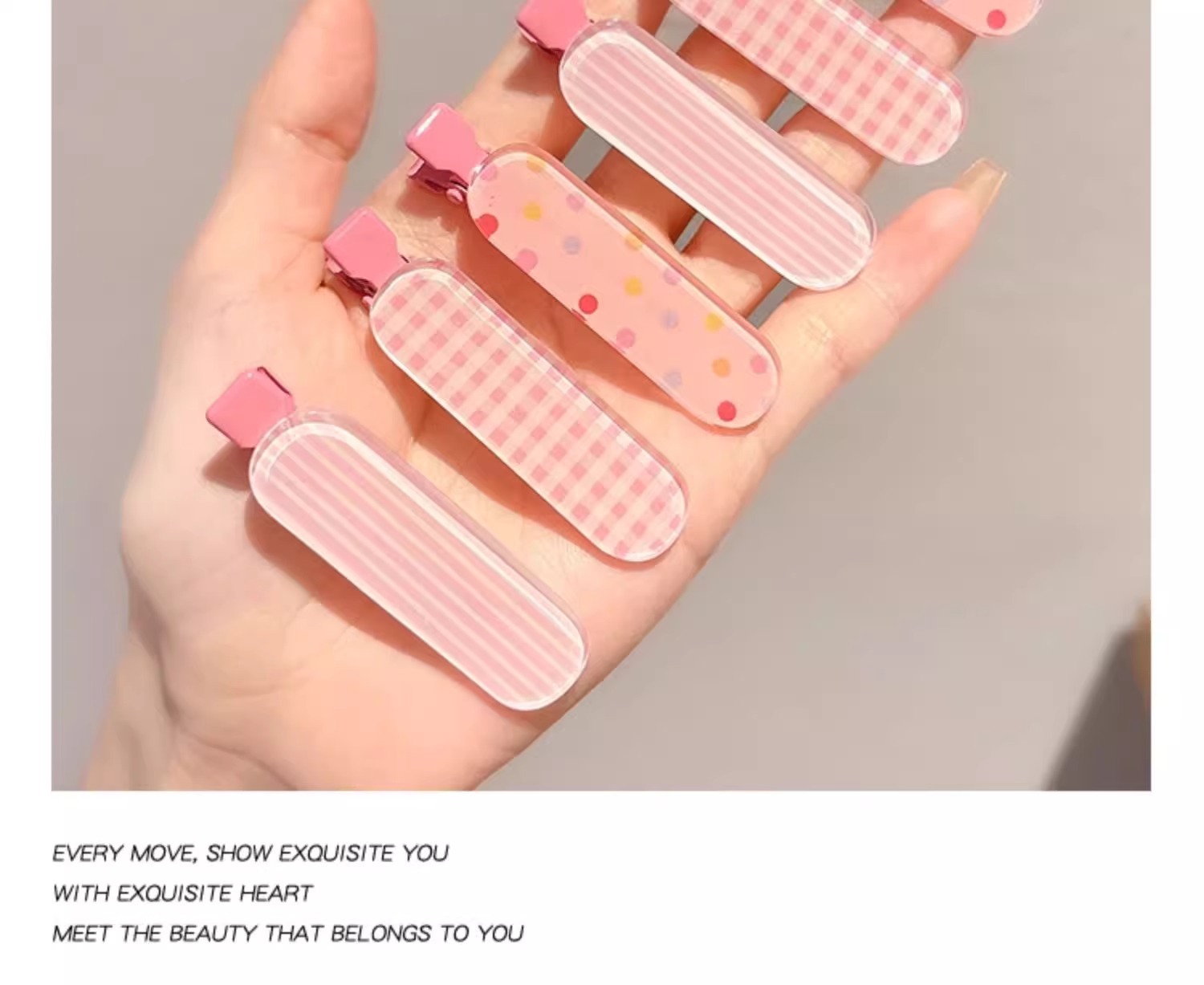 彩色无痕一字夹子侧边刘海前额发夹女儿童后脑勺碎发整理神器发卡详情22