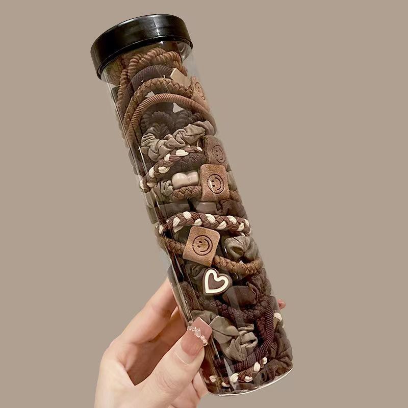 High-elasticity and durable leather band, simple and elegant for women, high ponytail hair tie, high-end look, 2023 new style hair tie pic 6