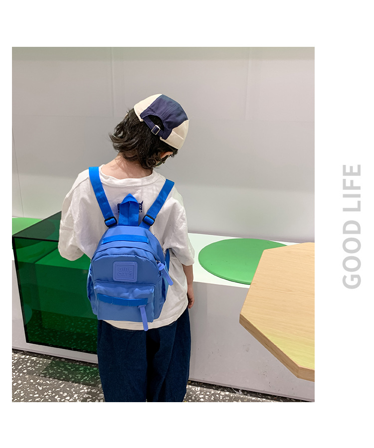 幼儿园小孩书包韩版可爱简约男女童轻便小背包户外出游儿童双肩包详情12