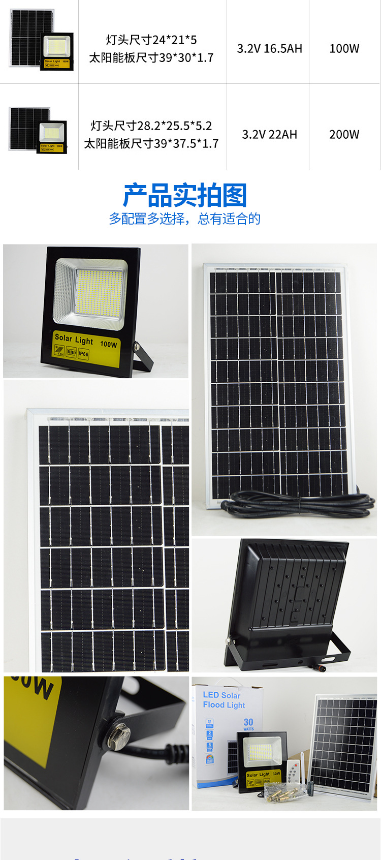 New type of solar lamps for the benefit of the people, outdoor lighting, garden lamps, solar floodlights, new rural street lamps, factory direct sales pic 6