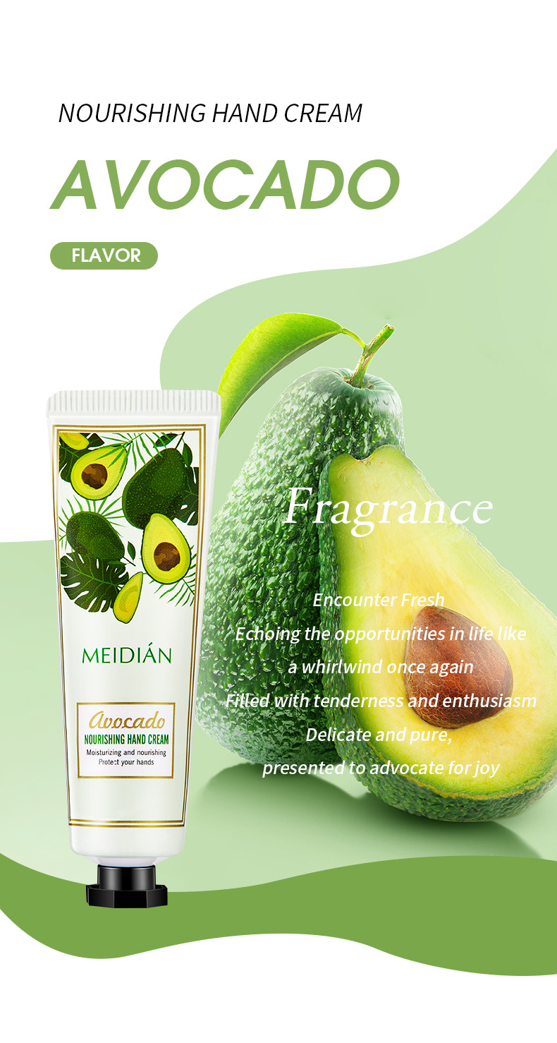 【 Exclusive for Foreign Trade 】 Wholesale of 5-bottle Set of Meidian Fruit Fragrance Hand Cream Moisturizing and Anti-Cracking Hand Cream pic 16