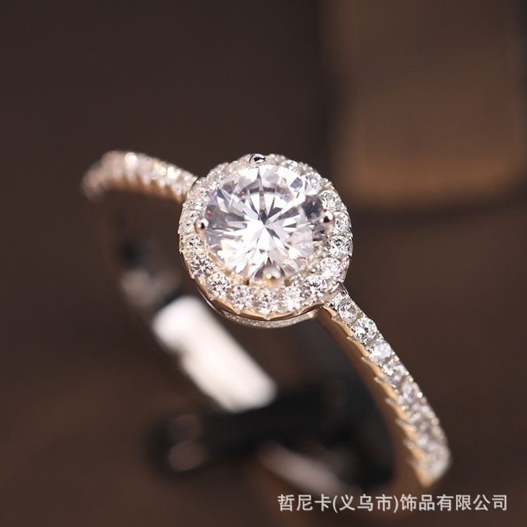 新款奢华婚戒钻戒情侣款对戒结婚戒指时尚简约活口可调节直播推荐详情15