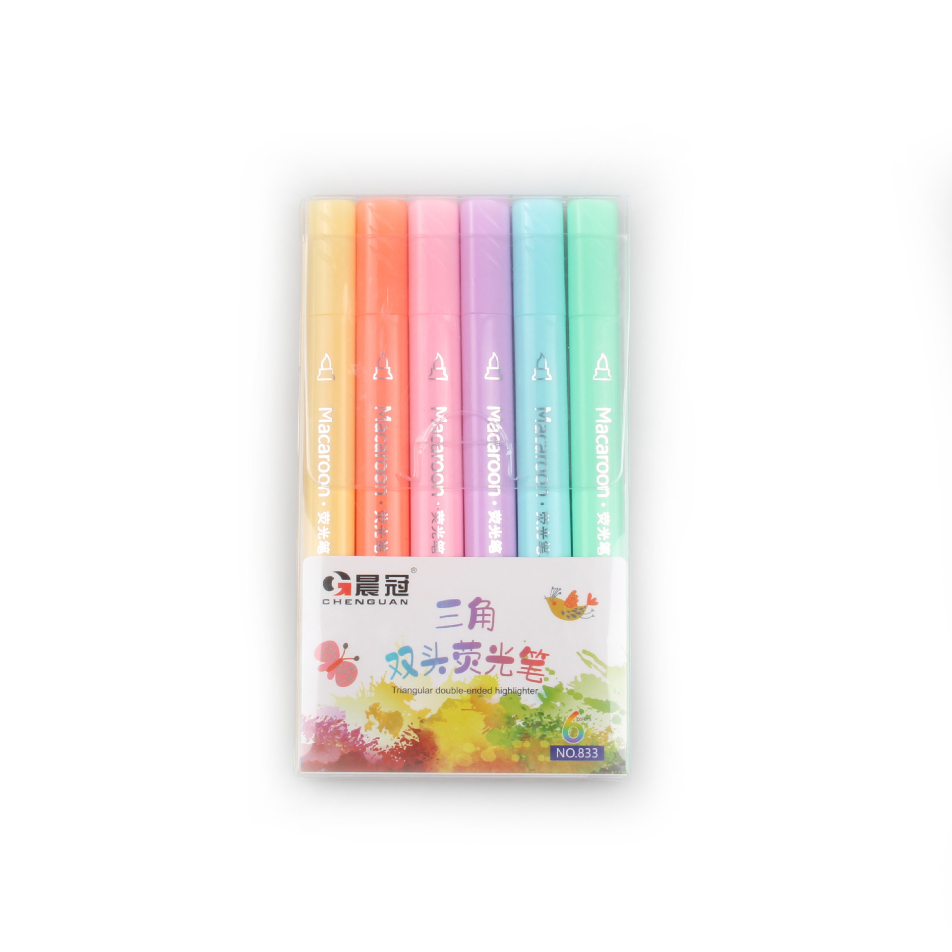 直供双头三角荧光笔儿童绘画DIY手账标记记号笔详情3