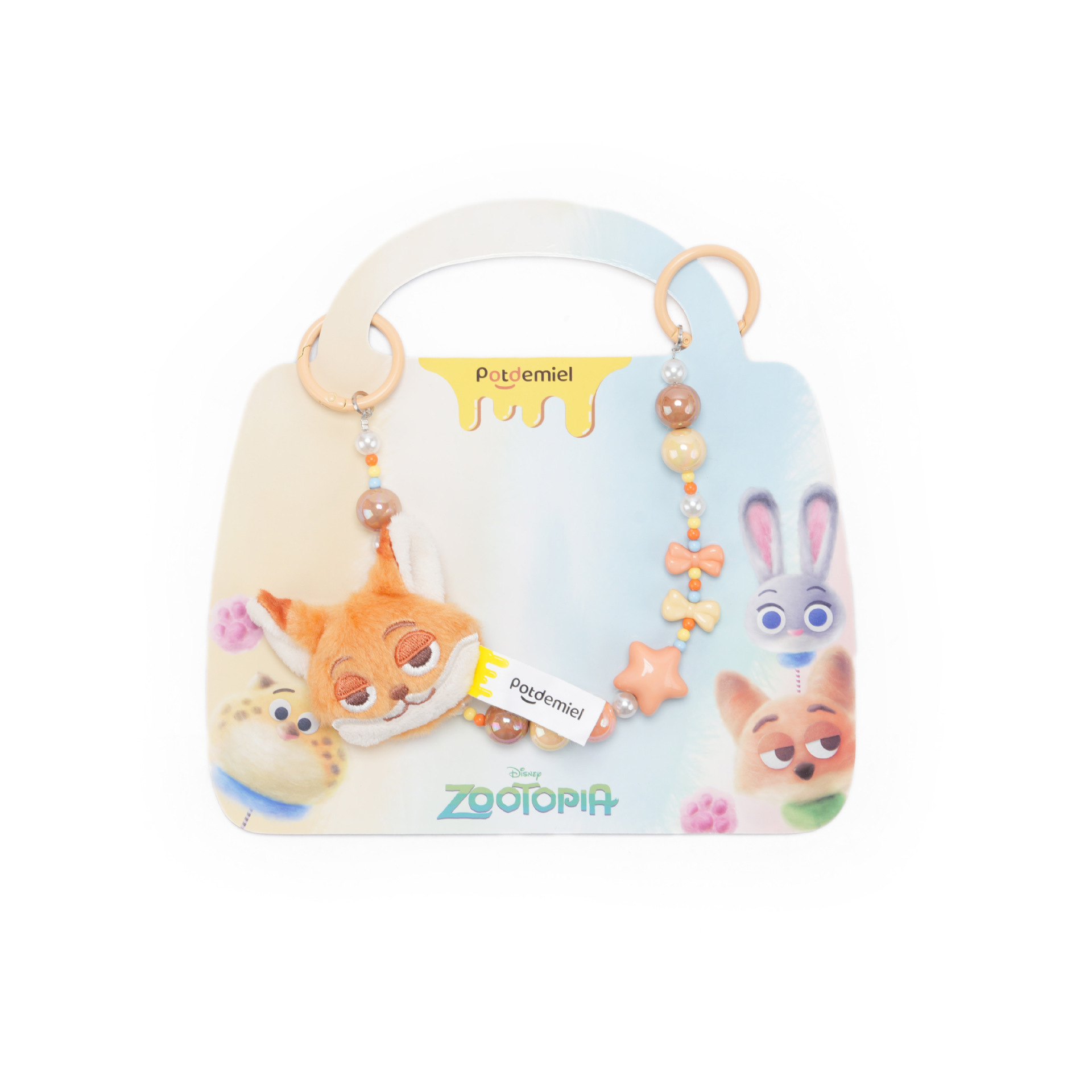 Disney Stitch, Zootopia, Judy Fox, Nick Macaron, Candy Bean backpack Pendant, keychain pendant pic 5