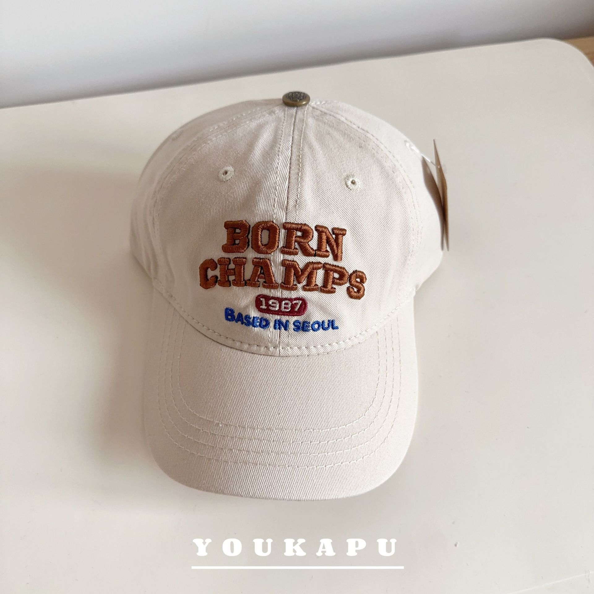 儿童鸭舌帽字母刺绣男童棒球帽时尚百搭春秋户外防晒宝宝遮阳帽潮详情12