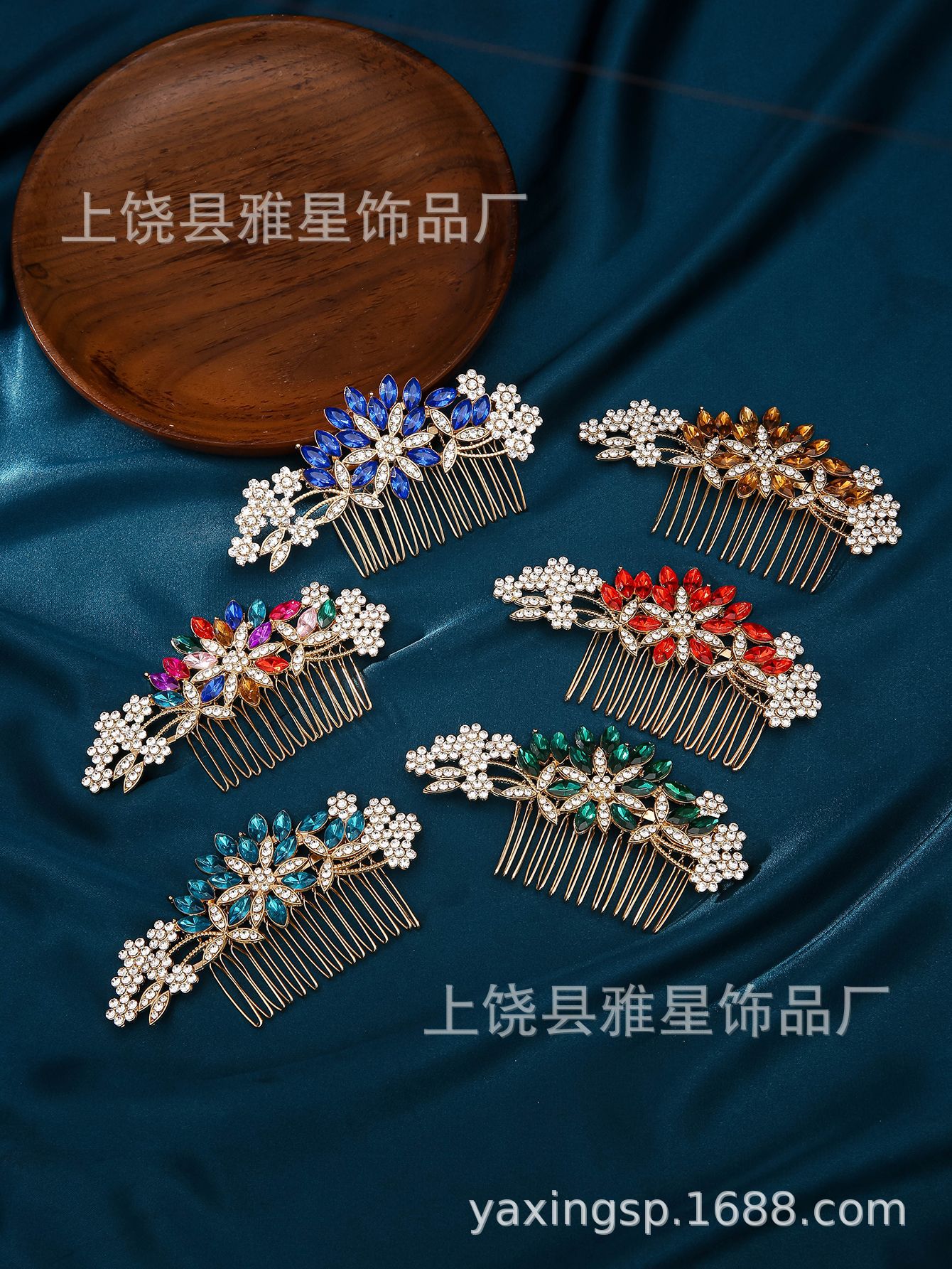Japanese and Korean fresh water diamond maple leaf small hair comb with updo, bangs and hair clips, versatile headwear for women pic 5