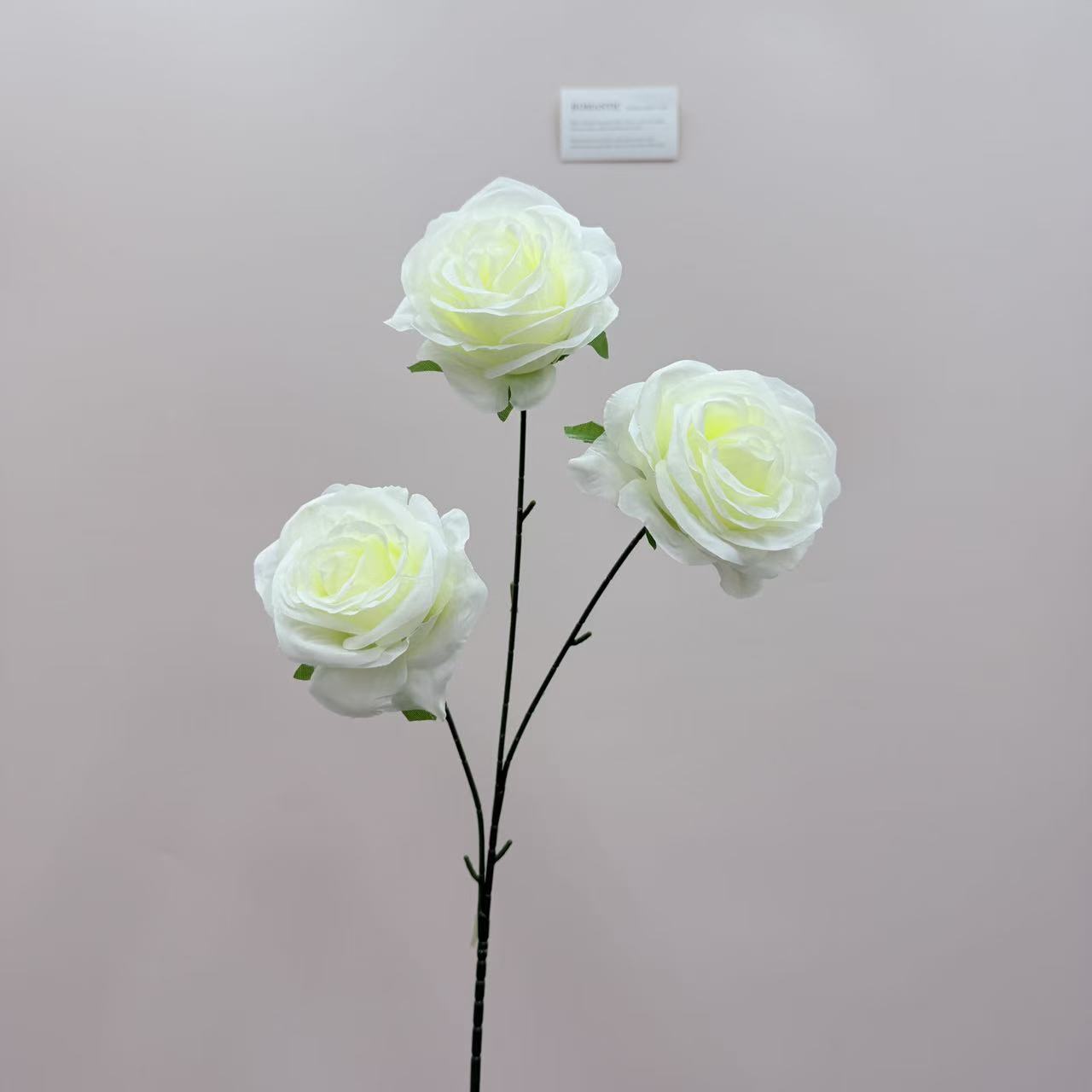 仿真花3头玫瑰花钻石玫婚庆用花仿真玫瑰花假花婚庆地排花艺装饰详情17