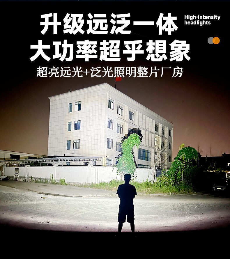 Pailide Cross-border high-power sensor headlamp with long-range flashing integrated 4+1 strong light aluminum alloy for outdoor night fishing and cycling pic 14