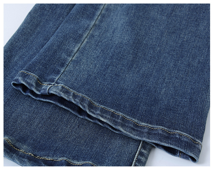 High-waisted stretch-tight jeans for women, new Spring and Autumn 2025, loose and plate-sized, slimming and height-increasing 9-inch straight wide-leg pants pic 22