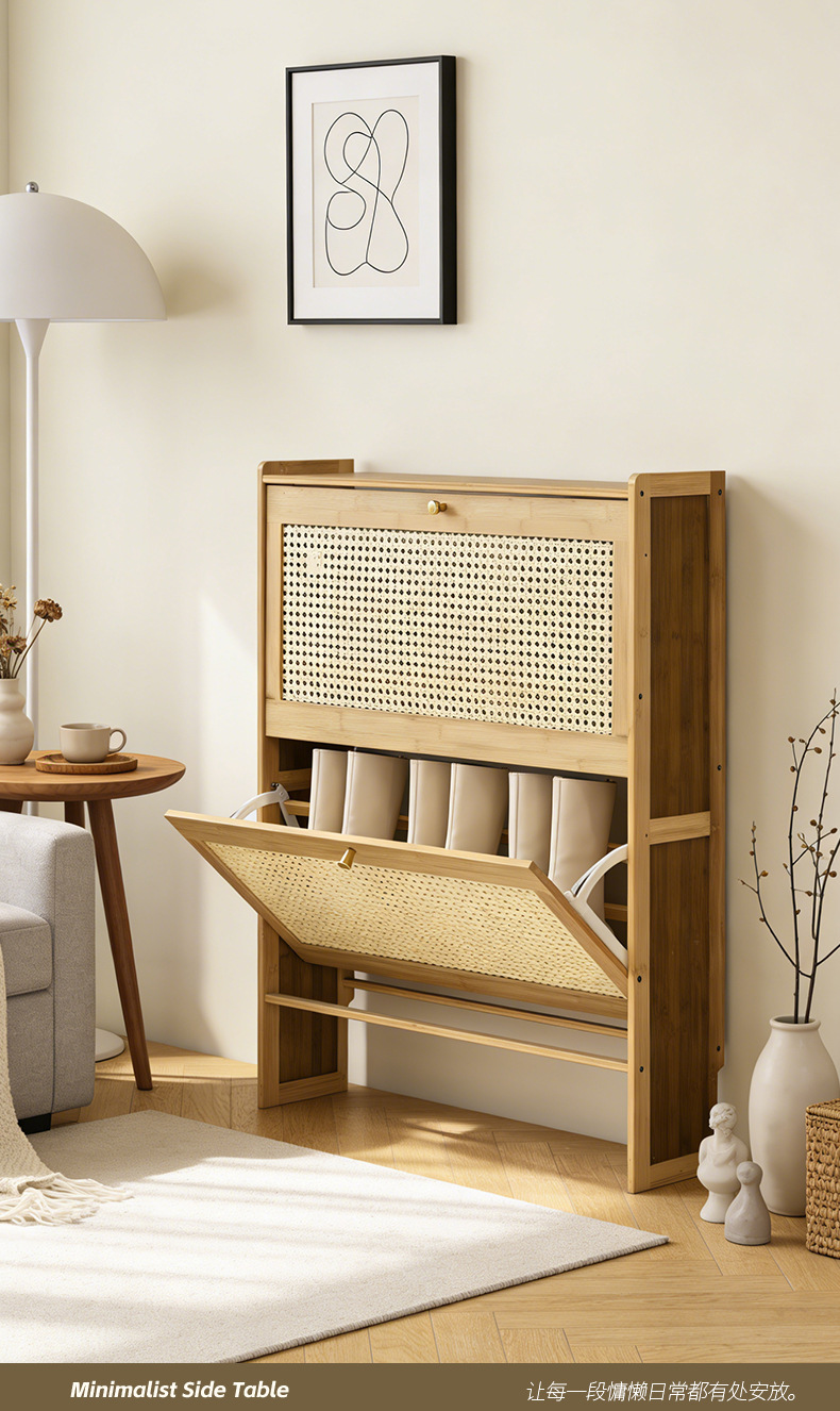 竹制现代简约多层卫生间储物柜免打孔落地收纳架家装建材简易家具详情13