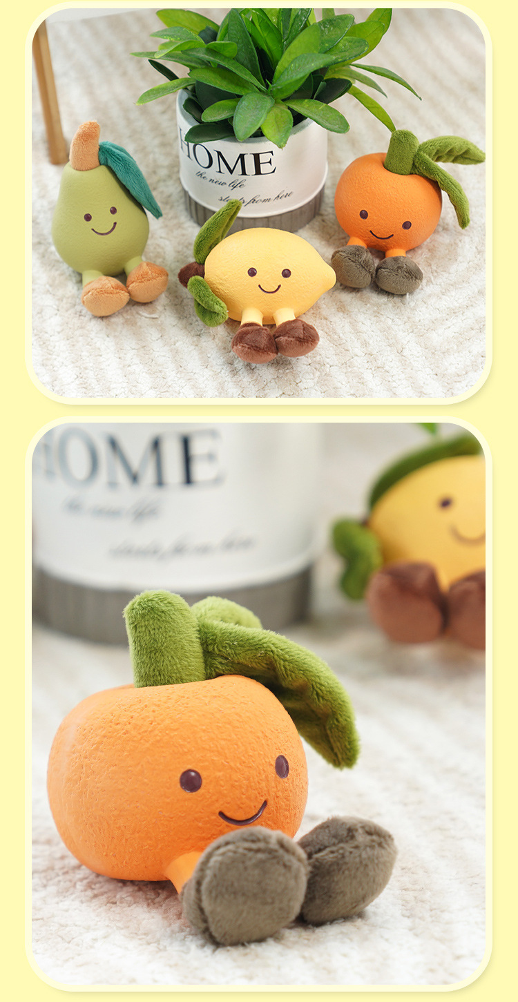 苏格兰高地牛水果造型毛绒玩具包包羊毛毡配件可爱手工艺品礼物详情8