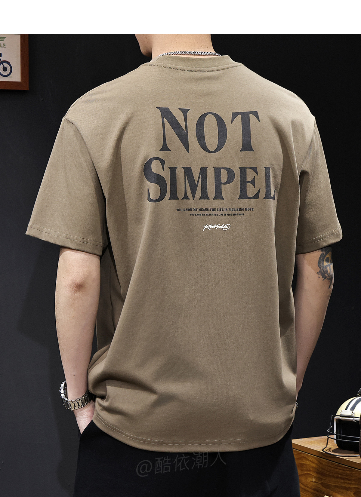 美式复古潮牌冰感科技短袖t恤男士夏季2025新款大码高端印花体恤详情15