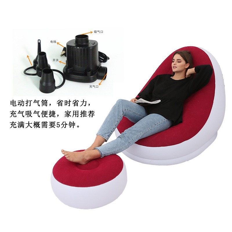 厂家批发多功能充气组合沙发单人沙发床懒人沙发午休躺椅详情12