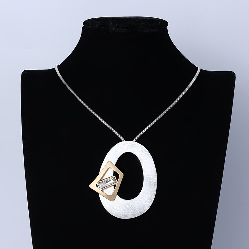 亚马逊爆款欧美外贸简约蛇骨链复古简约时尚ins风长款项链毛衣链详情11