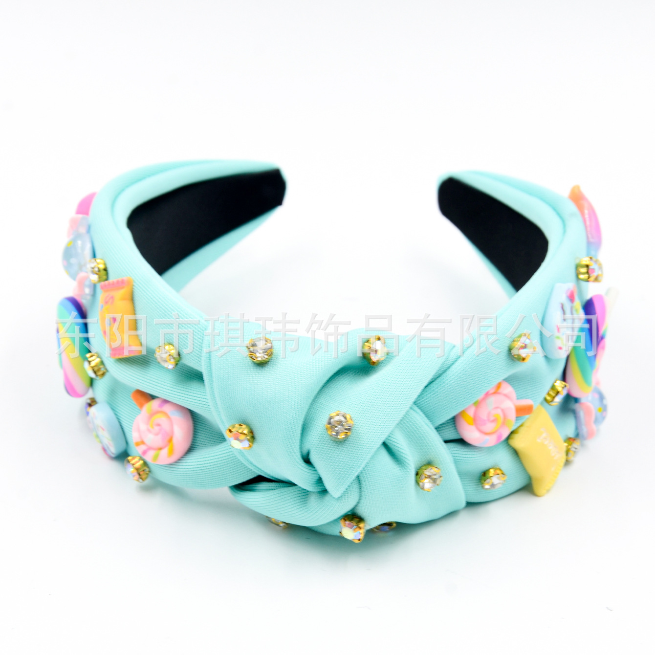 Qiwei Accessories Exclusive cross-border European and American back-to-school season diamond-encrusted hair bands, multi-color candy accessories, sweet and cute high skull top holiday date hair accessories pic 14
