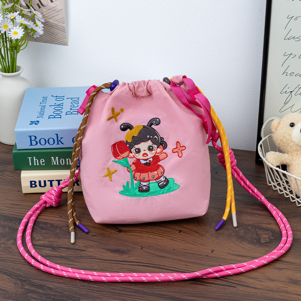 2025 New stylish and lightweight vertical phone bag, casual student cloth bag, Korean style simple 10,000-stitch embroidery single-shoulder bag pic 18