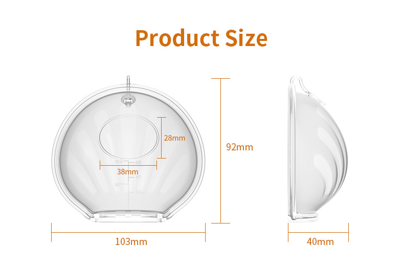 可水洗集奶器母乳收集器防溢乳垫免手扶穿戴式集乳器Milk collect详情12